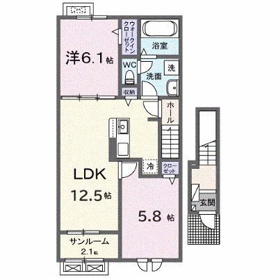 イストワール 202【管理NO：1-028291801-02020】 ★家具家電は申し込み後に搬入します★ ★2026年09月下旬入居可能★の外観画像