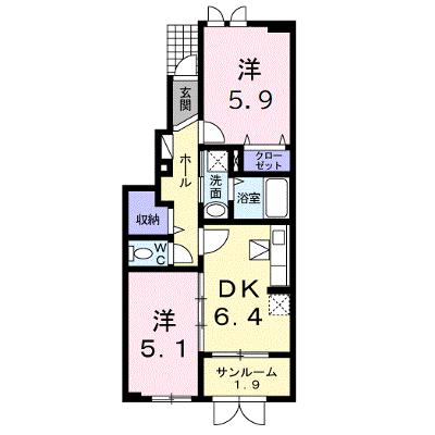 グリシーヌ 102【管理NO：1-016513701-01020】 ★家具家電は申し込み後に搬入します 2026年08月上旬入居可能の外観画像