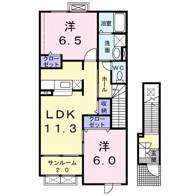 ドリームドームＡ 203【管理NO：1-014234301-02030】 ★家具家電は申し込み後に搬入しますの外観画像