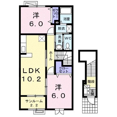 サニーガーデンＢ 201【管理NO：1-014546201-02010】 ★家具家電は申し込み後に搬入します 2026年07月中旬入居可能の外観画像