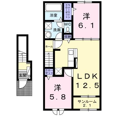 パインエコー 204【管理NO：1-026968101-02040】 2026年07月下旬入居可能の外観画像