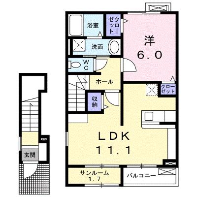 フィオーレ・ミルト 201【管理NO：1-017120701-02010】 ★家具家電は申し込み後に搬入します 2026年10月下旬入居可能の外観画像