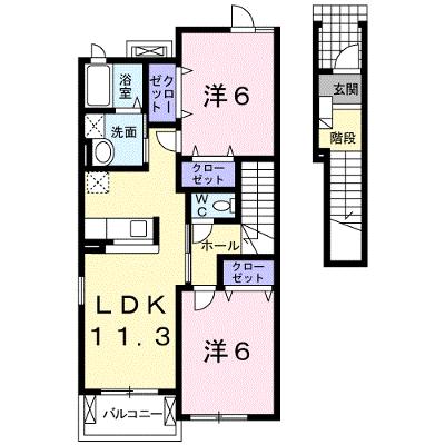 フラン　Ｂ 202【管理NO：1-014880402-02020】 ★家具家電は申し込み後に搬入しますの外観画像