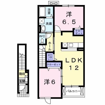 プリムローズ　Ａ 202【管理NO：1-014699501-02020】 ★家具家電は申し込み後に搬入しますの外観画像