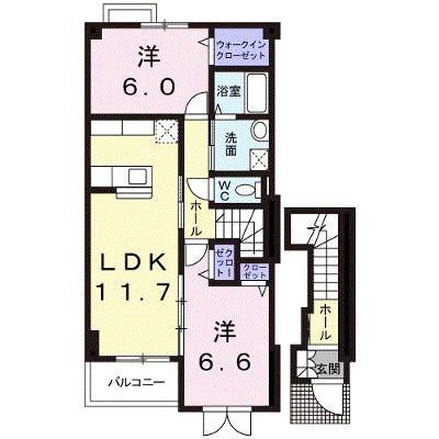 シエルブリュ　Ａ 202【管理NO：1-012743801-02020】 ★家具家電は申し込み後に搬入しますの外観画像