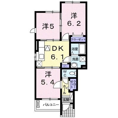 ノービレアビターレ　Ａ 101【管理NO：1-015607401-01010】 ★家具家電は申し込み後に搬入しますの外観画像