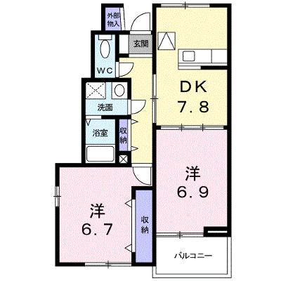 コーポくるみ 103【管理NO：1-011625901-01030】 ★家具家電は申し込み後に搬入します★ ★2026年08月下旬入居可能★の外観画像