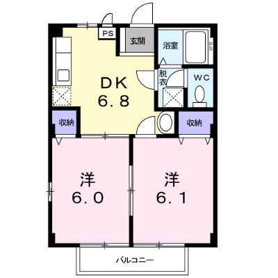 アドミラブール 203【管理NO：1-005954201-02030】 ★家具家電は申し込み後に搬入しますの外観画像