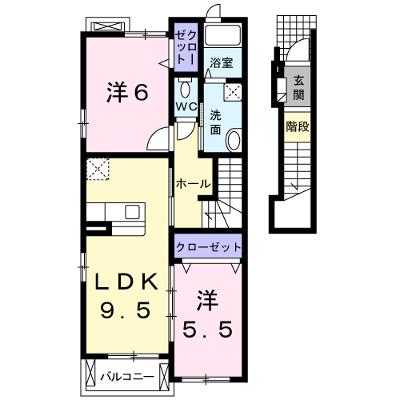 ヘイムランドさく花園　Ｂ 204【管理NO：1-015621002-02040】 ★家具家電は申し込み後に搬入しますの外観画像