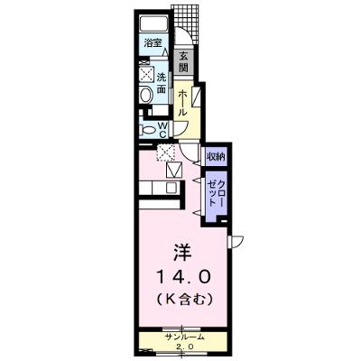 サンバティークＡ 101【管理NO：1-024616501-01010】 ★家具家電は申し込み後に搬入します 2026年08月中旬入居可能の外観画像