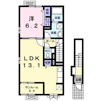 ヴィラ弁天北 201【管理NO：1-022815901-02010】 ★家具家電は申し込み後に搬入しますの外観画像