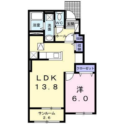 エスポワールＮＫ 102【管理NO：1-018414501-01020】 ★家具家電は申し込み後に搬入します★の外観画像