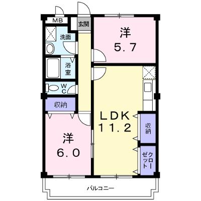 ニューマリッチ愛 203【管理NO：1-003877701-02030】 ★家具家電は申し込み後に搬入しますの外観画像
