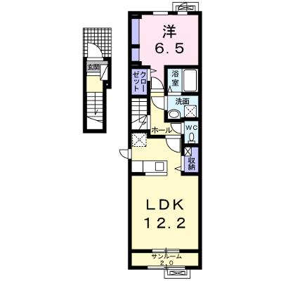 ボヌール　メゾン 203【管理NO：1-021909601-02030】 ★家具家電は申し込み後に搬入しますの外観画像