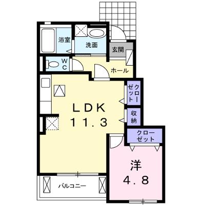 メゾン・カルム 102【管理NO：1-018608401-01020】 ★家具家電は申し込み後に搬入します★の外観画像