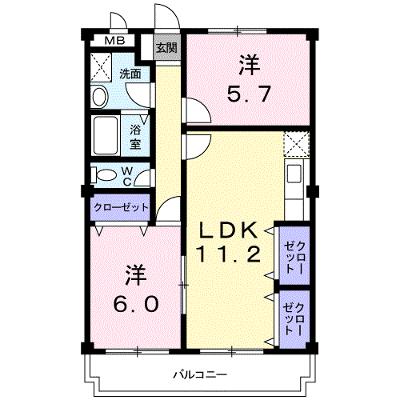 ニューマリッチ愛 303【管理NO：1-003877701-03030】 ★家具家電は申し込み後に搬入しますの外観画像