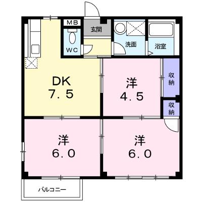 エルディム永原Ⅱ 205【管理NO：1-003816702-02040】 ★家具家電は申し込み後に搬入しますの外観画像