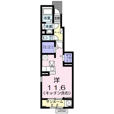 アイキューブ北代 106【管理NO：1-026948101-01060】 ★家具家電は申し込み後に搬入しますの外観画像