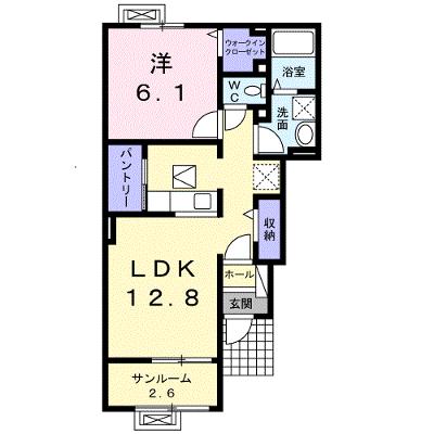 ロハスⅡ 102【管理NO：1-020493301-01020】 ★家具家電は申し込み後に搬入しますの外観画像