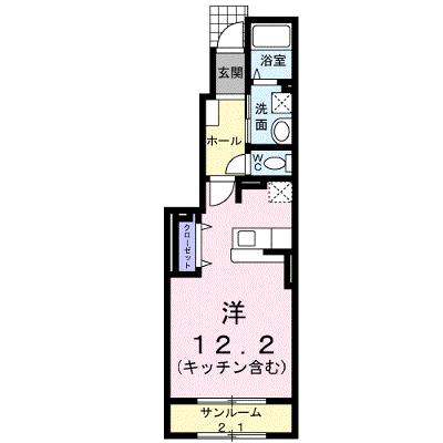 アルナージュ 102【管理NO：1-018729401-01020】 ★家具家電は申し込み後に搬入しますの外観画像