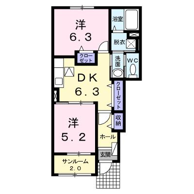 ハッピーフィールドつばき館 103【管理NO：1-018237301-01030】 ★家具家電は申し込み後に搬入します 2026年07月下旬入居可能の外観画像