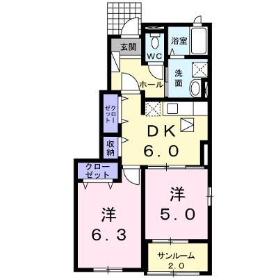 カプリスＢ 101【管理NO：1-015428102-01010】 ★家具家電は申し込み後に搬入しますの外観画像