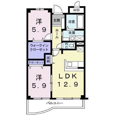 ベル・ウィングⅡ 202【管理NO：1-014440601-02020】 ★家具家電は申し込み後に搬入します 2026年07月下旬入居可能の外観画像
