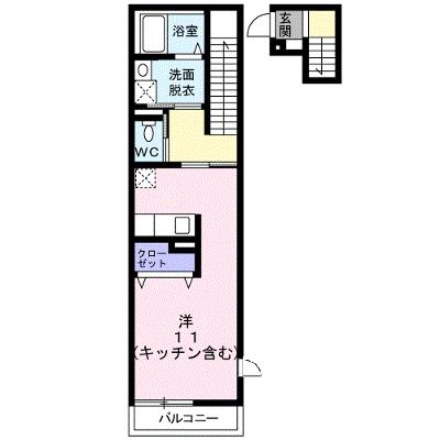 サニーパティオⅡ 201【管理NO：1-014148501-02010】 ★家具家電は申し込み後に搬入します★の外観画像