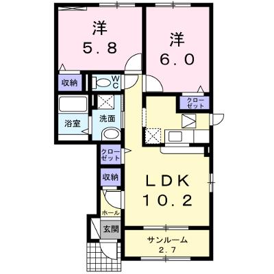 リン・デ・クリート 104【管理NO：1-019968201-01040】 ★家具家電は申し込み後に搬入します★の外観画像