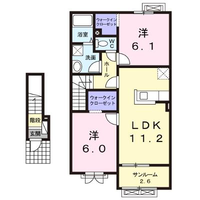 シャイニング 203【管理NO：1-018916601-02030】 ★家具家電は申し込み後に搬入します 2026年08月下旬入居可能の外観画像