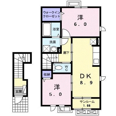 グランデ　フエンテ 203【管理NO：1-016995901-02030】 ★家具家電は申し込み後に搬入します 2026年08月中旬入居可能の外観画像