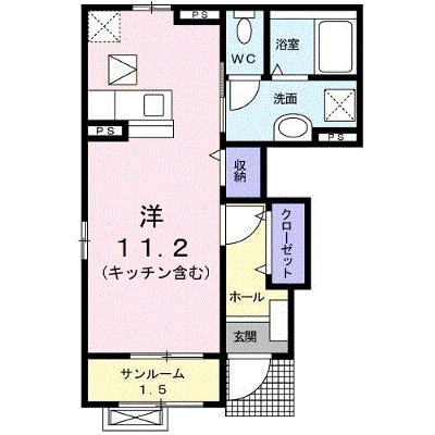 アグレアーブル 101【管理NO：1-016534901-01010】 ★家具家電は申し込み後に搬入しますの外観画像