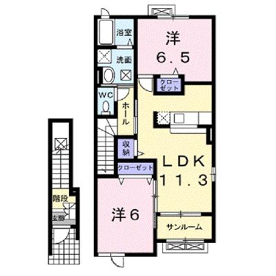 インフィニティーＡ 202【管理NO：1-015457601-02020】 ★家具家電は申し込み後に搬入しますの外観画像