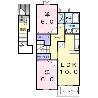 エレガンス・フィオーレ 202【管理NO：1-012974801-02020】 ★家具家電は申し込み後に搬入しますの外観画像