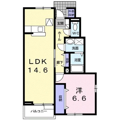 プルミエ・アムールⅢ 101【管理NO：1-012435201-01010】 ★家具家電は申し込み後に搬入します★の外観画像