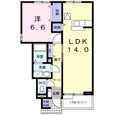 プリムローズⅡ 101【管理NO：1-012341002-01010】 ★家具家電は申し込み後に搬入しますの外観画像
