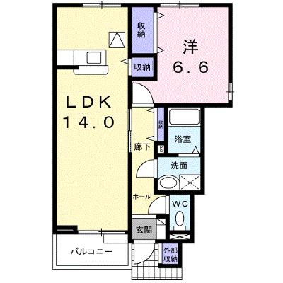 ヴィラ・アミティⅠ 102【管理NO：1-011542401-01020】 ★家具家電は申し込み後に搬入しますの外観画像