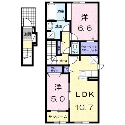 コート・エアリー 201【管理NO：1-027355501-02010】 ★家具家電は申し込み後に搬入しますの外観画像