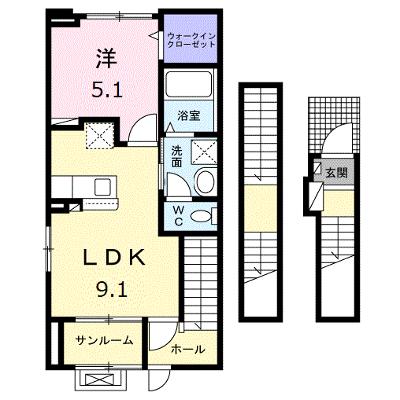 ラ・ルミエール 305【管理NO：1-026730401-03050】 ★家具家電は申し込み後に搬入しますの外観画像
