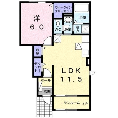 メゾンビューⅥ 103【管理NO：1-020765201-01030】 ★家具家電は申し込み後に搬入しますの外観画像