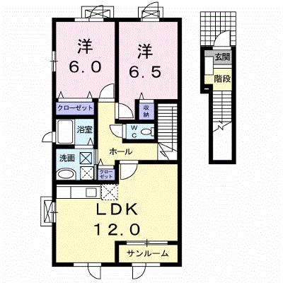 ファイン・ハル・エ－ル　Ⅳ 203【管理NO：1-015341901-02030】 ★家具家電は申し込み後に搬入しますの外観画像