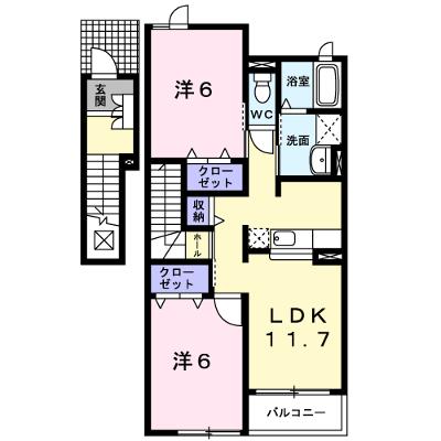 メロディ　Ｂ 202【管理NO：1-014213202-02020】 ★家具家電は申し込み後に搬入します★ ★2026年10月中旬入居可能★の外観画像