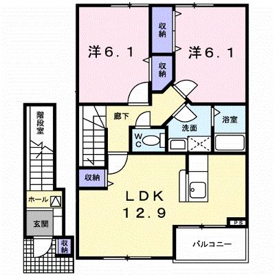 ベルフォールⅡＣ 202【管理NO：1-011504503-02020】 ★家具家電は申し込み後に搬入します★の外観画像