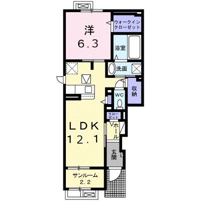 イデアールⅡ 101【管理NO：1-027292201-01010】 ★家具家電は申し込み後に搬入しますの外観画像