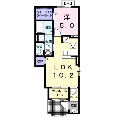 エソール中川 103【管理NO：1-025482901-01030】 ★家具家電は申し込み後に搬入します 2026年08月中旬入居可能の外観画像