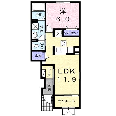 フレ・ヴァン 104【管理NO：1-022119401-01040】 ★家具家電は申し込み後に搬入します 2026年07月中旬入居可能の外観画像