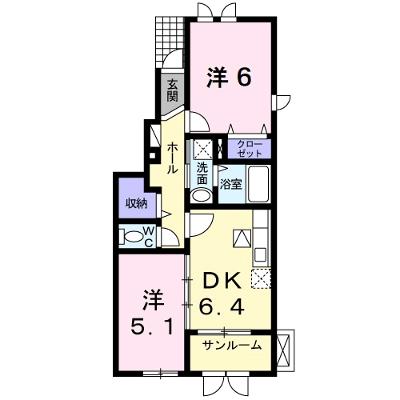 アッシュ６　Ａ 101【管理NO：1-016297401-01010】 ★家具家電は申し込み後に搬入しますの外観画像