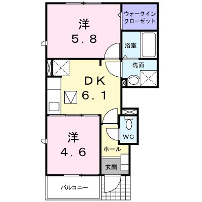 ヴィラ・かたかご　Ⅲ 101【管理NO：1-014808001-01010】 ★家具家電は申し込み後に搬入しますの外観画像