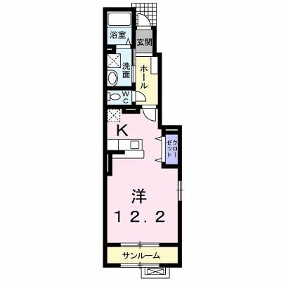 メゾン　ド　ファン・ジニ 101【管理NO：1-015165601-01010】 ★家具家電は申し込み後に搬入します★の外観画像