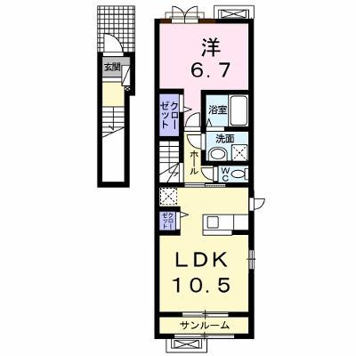 ロイヤルウエストⅡ 201【管理NO：1-019069601-02010】 ★家具家電は申し込み後に搬入します★ ★2026年08月中旬入居可能★の外観画像